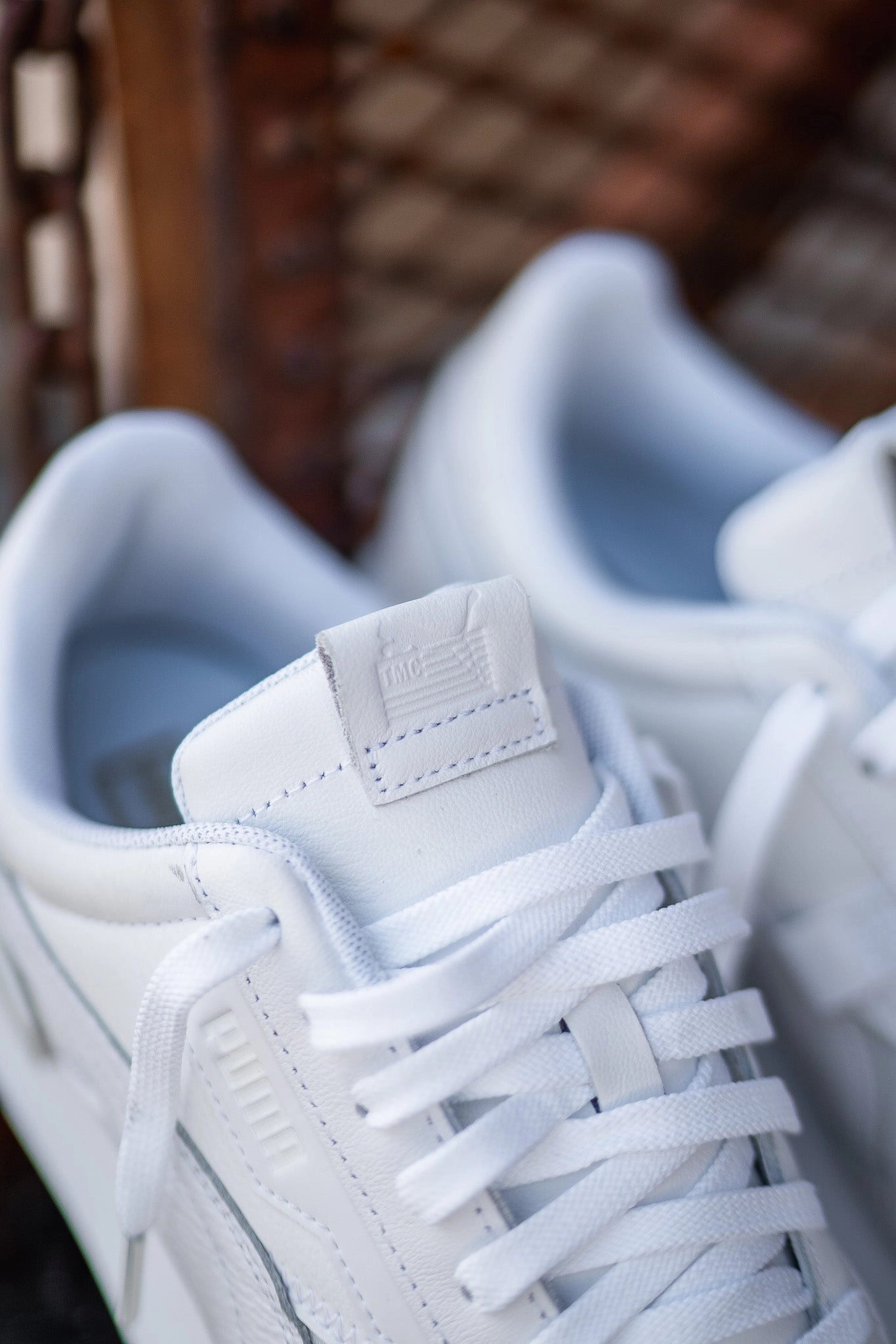 Mens Puma x TMC Future Vintage Rider (White) Puma athletic shoe visuals