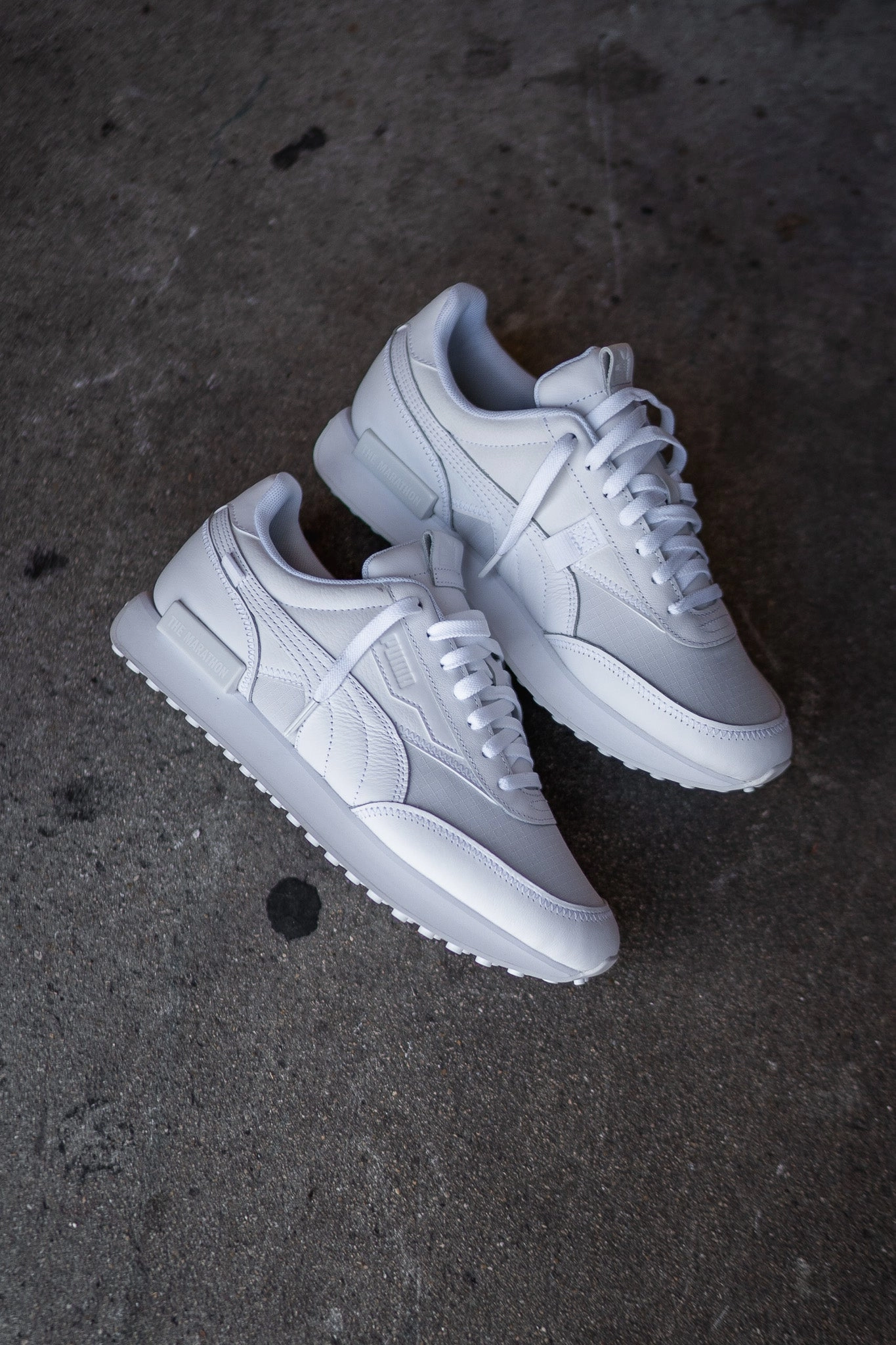 Mens Puma x TMC Future Vintage Rider (White) Puma athletic shoe visuals