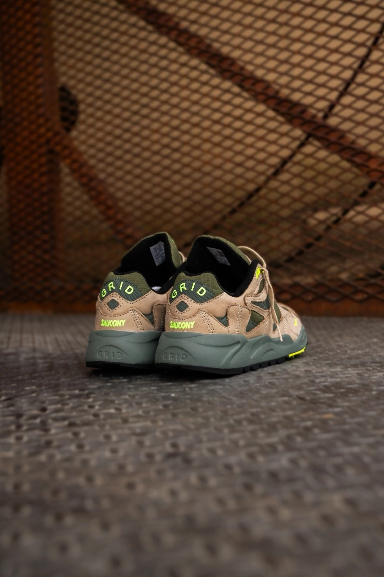 Mens Saucony Grid Shadow 2 Premium (Avocado/Volt) Saucony versatile athletic footwear