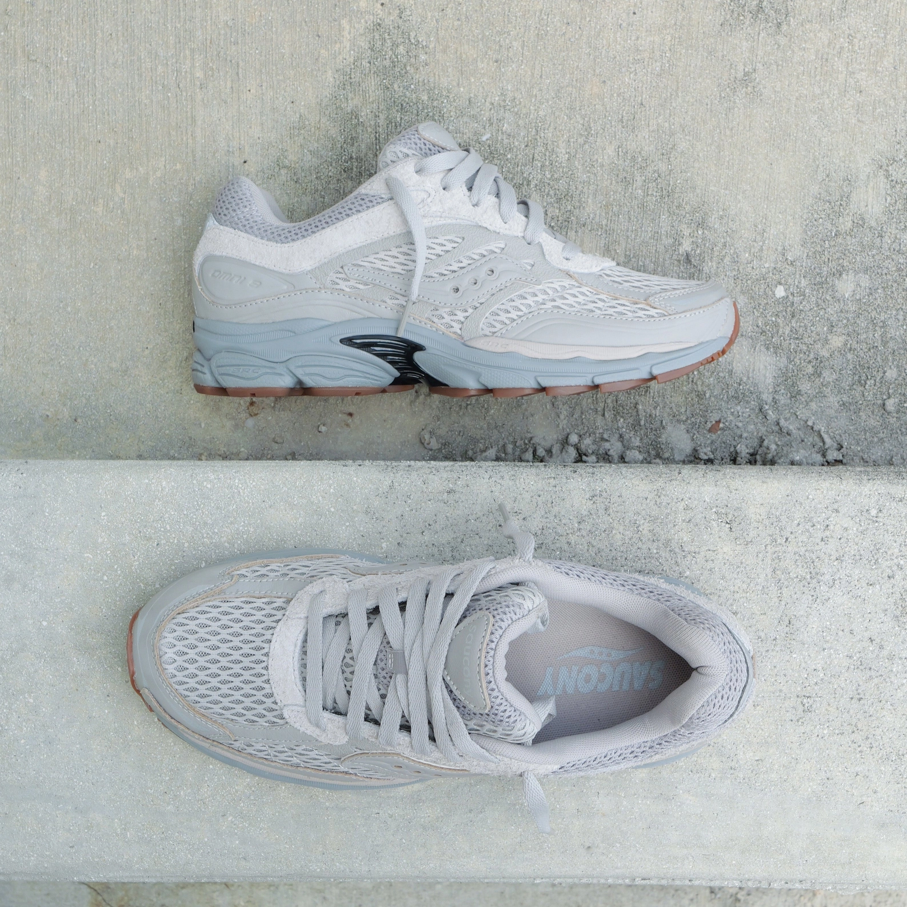 Mens Saucony ProGrid Omni 9 (Crafted Grey) Saucony versatile athletic footwear