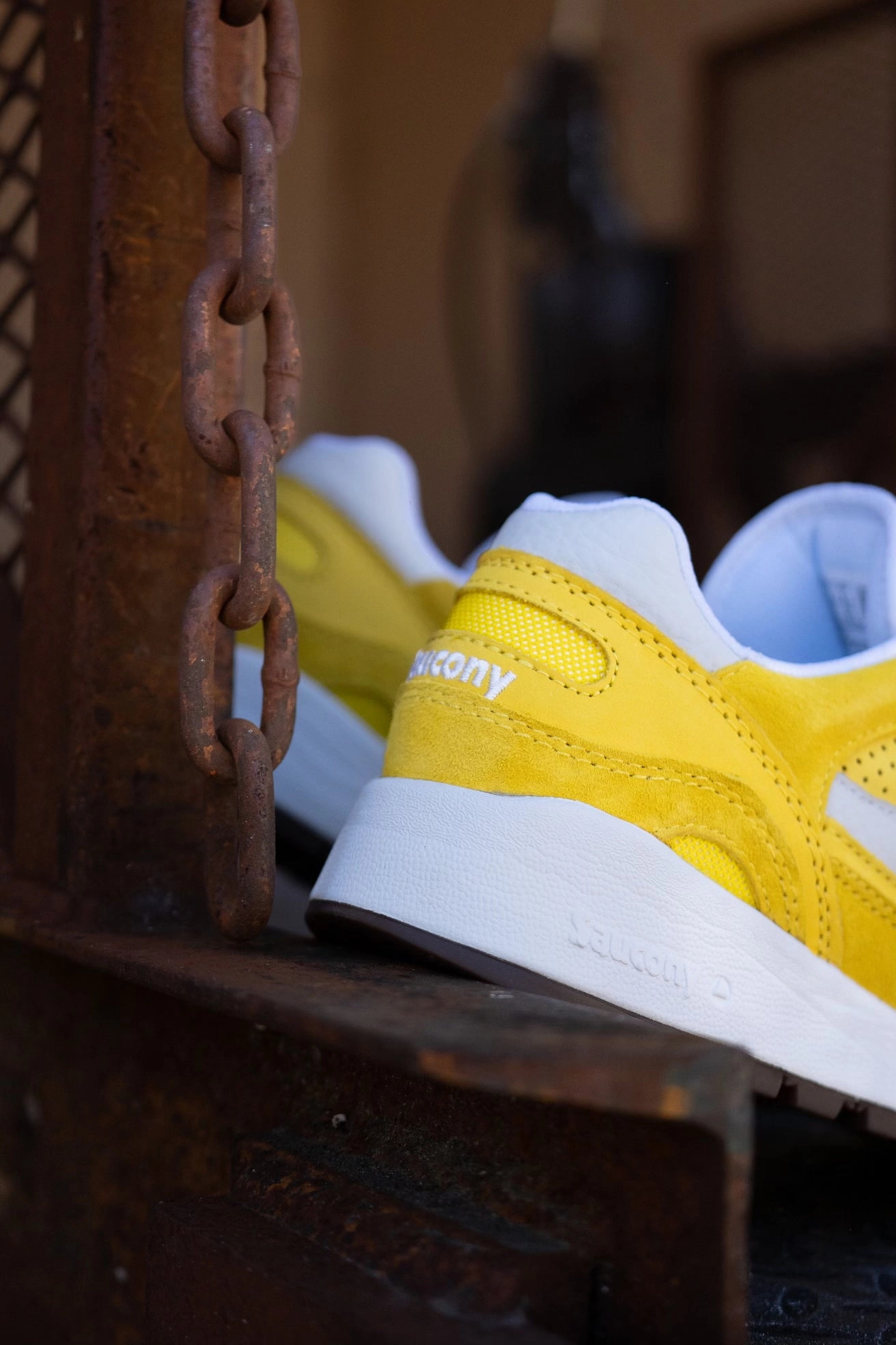 Mens Saucony Shadow 6000 Ivy Prep (Yellow/White)- S70802-2 Saucony versatile athletic footwear