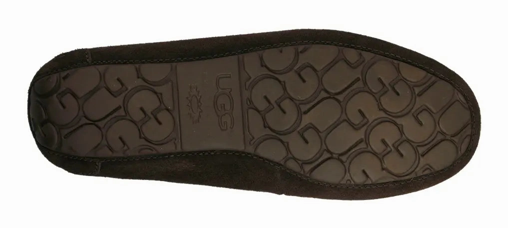 Mens UGG Olsen  Classic Suede Slipper with Cozy Sheepskin Lining Ugg cozy footwear visuals