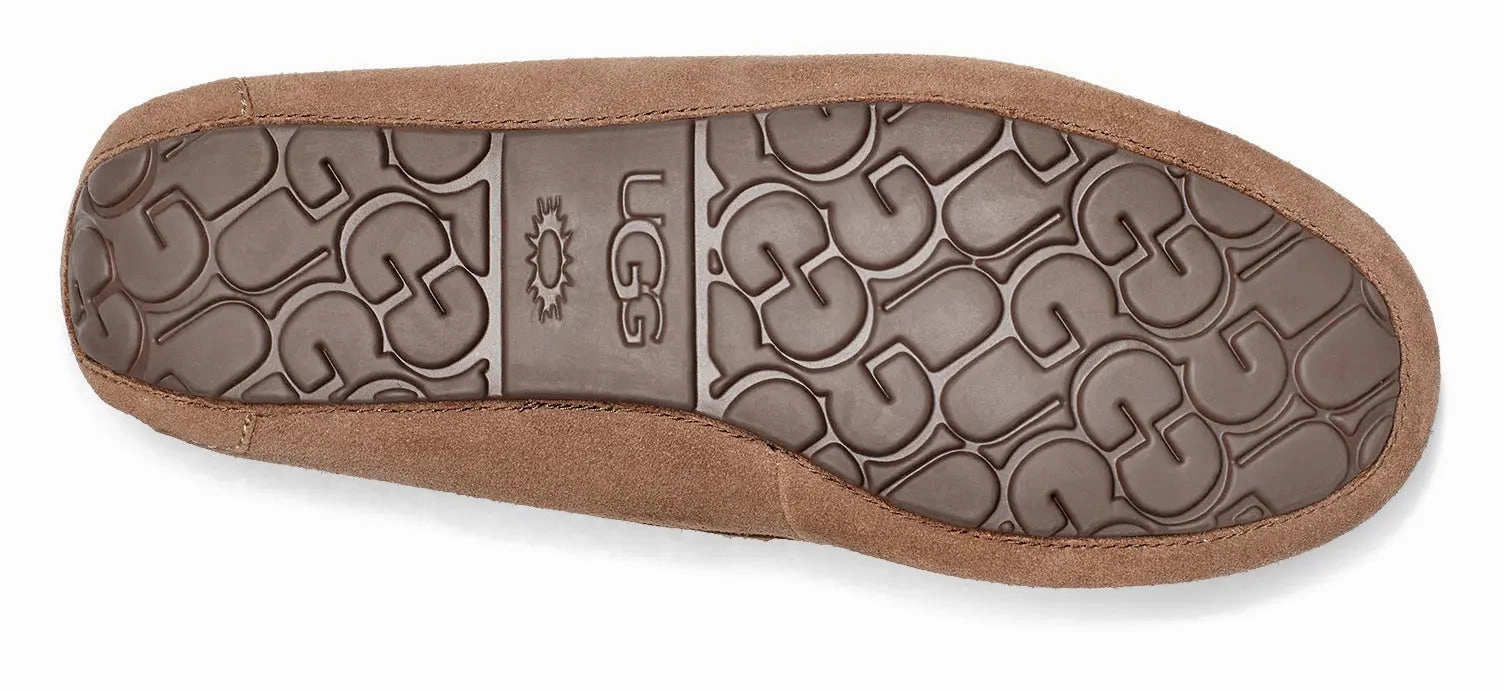 Mens UGG Olsen  Classic Suede Slipper with Cozy Sheepskin Lining Ugg cozy footwear visuals