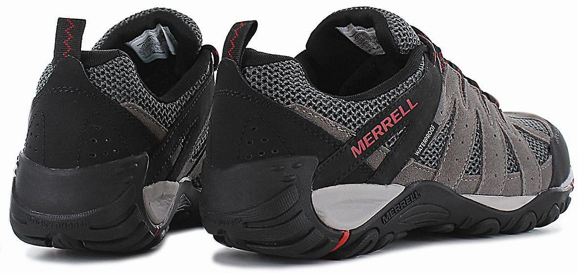 Merrell Accentor 2 Vent Waterproof Mens Walking Shoes - Grey Hiking Footwear