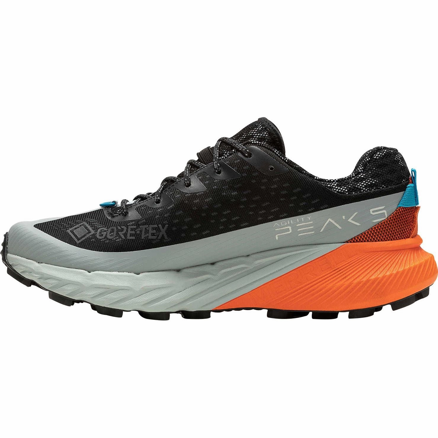 Merrell Agility Peak 5 GORE-TEX Mens Trail Running Shoes - Black Performance Hiking Shoes
