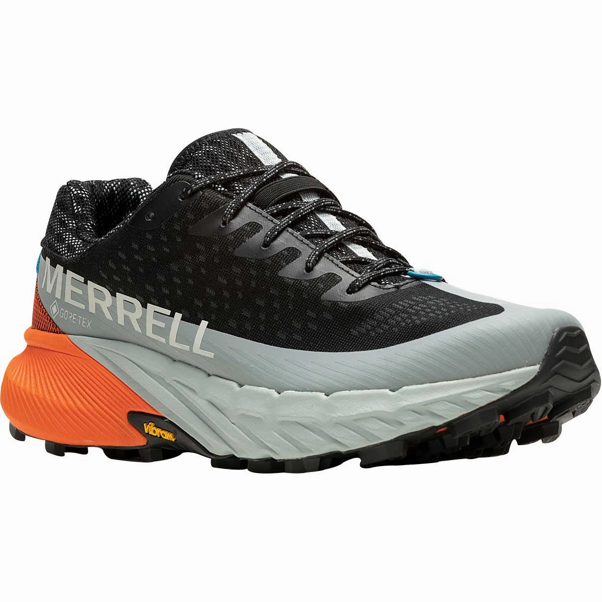 Merrell Agility Peak 5 GORE-TEX Mens Trail Running Shoes - Black Performance Hiking Shoes