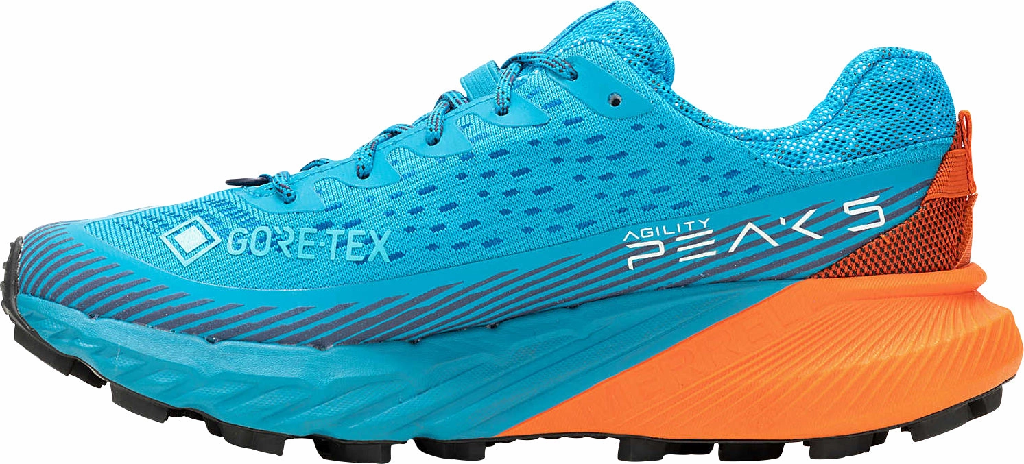 Merrell Agility Peak 5 GORE-TEX Womens Trail Running Shoes - Blue Hiking Footwear