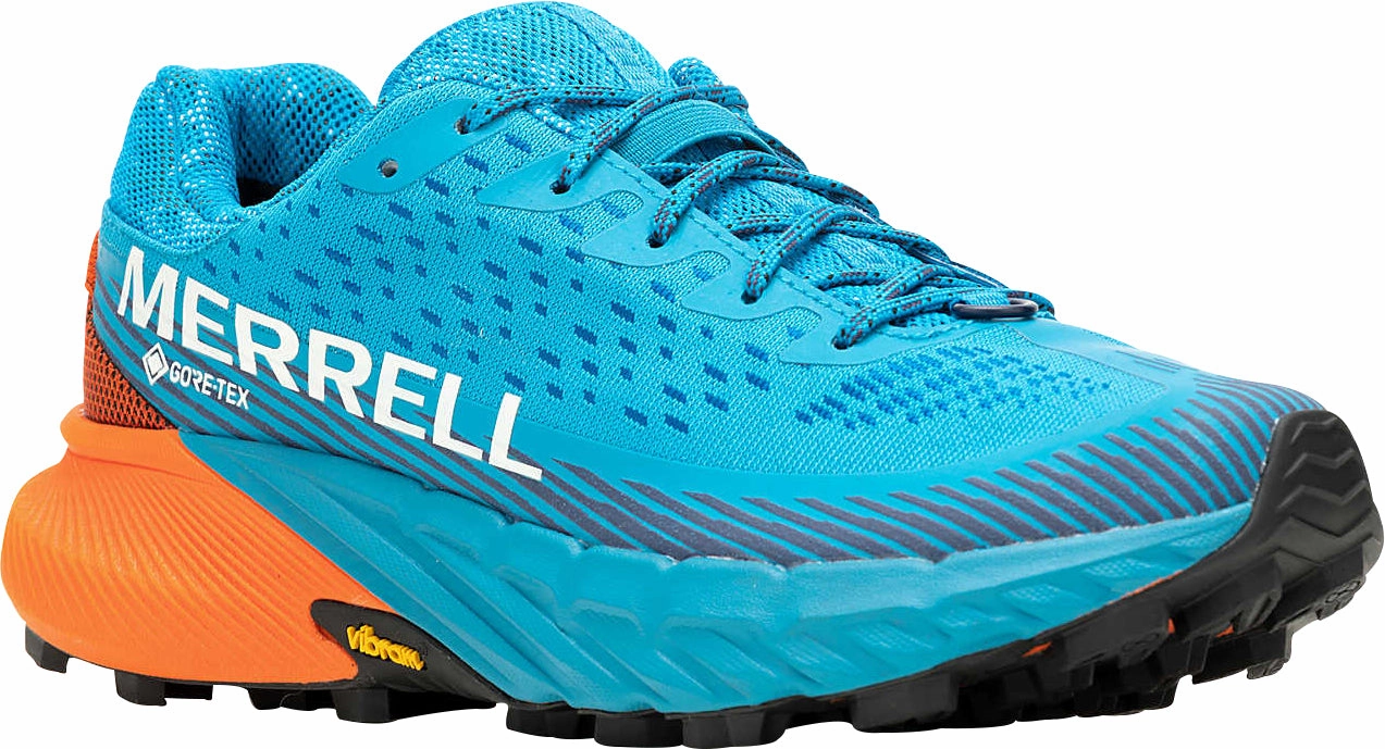 Merrell Agility Peak 5 GORE-TEX Womens Trail Running Shoes - Blue Hiking Footwear