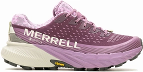 Merrell Agility Peak 5 GORE-TEX Womens Trail Running Shoes - Purple Merrell hiking shoes with durable soles