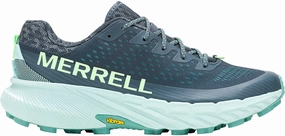 Merrell Agility Peak 5 Mens Trail Running Shoes - Grey Merrell hiking shoes with durable soles