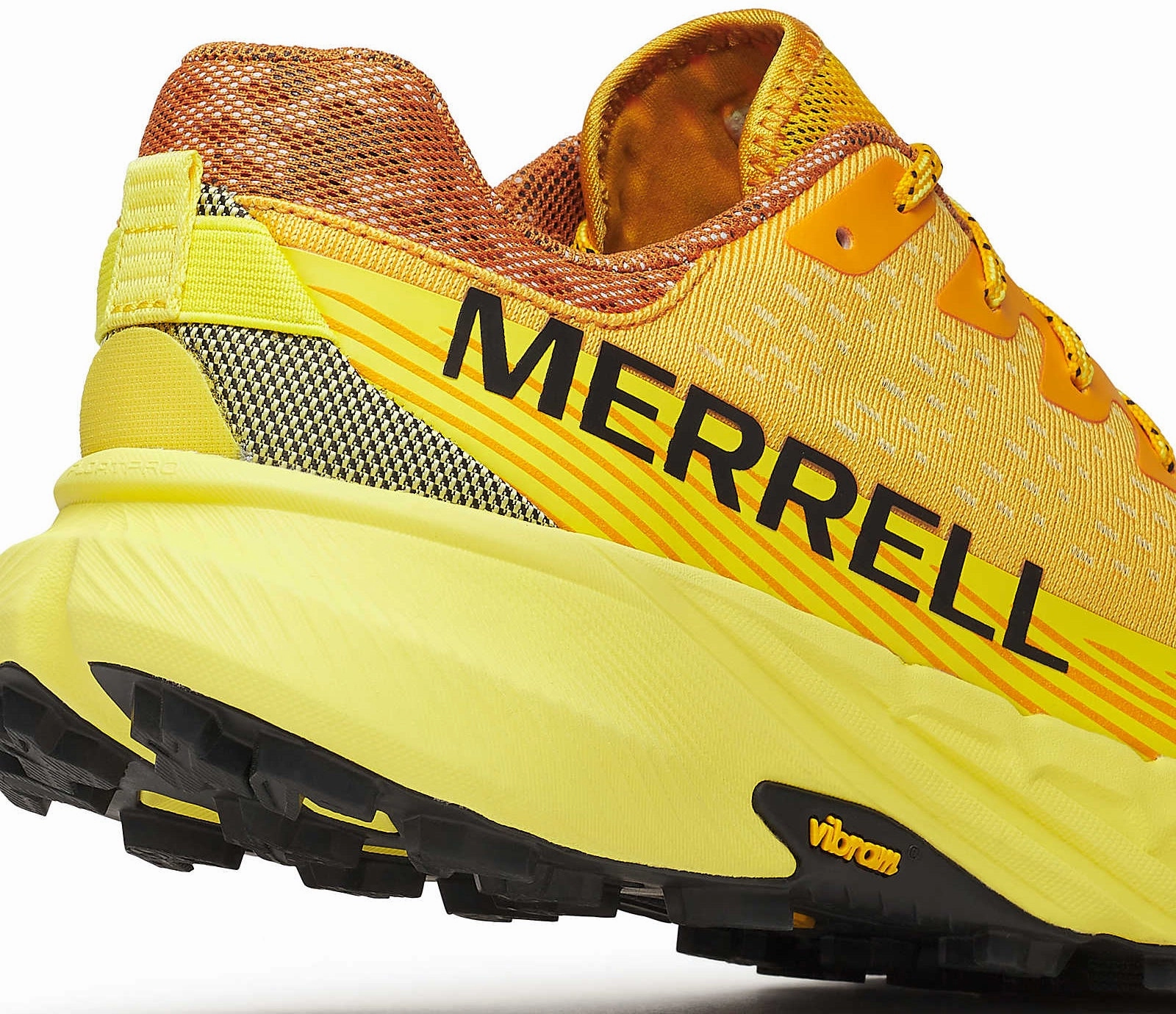 Merrell Agility Peak 5 Mens Trail Running Shoes - Orange Hiking Footwear