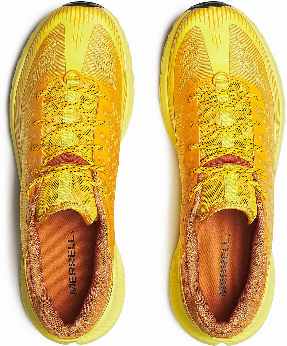 Merrell Agility Peak 5 Mens Trail Running Shoes - Orange Hiking Footwear
