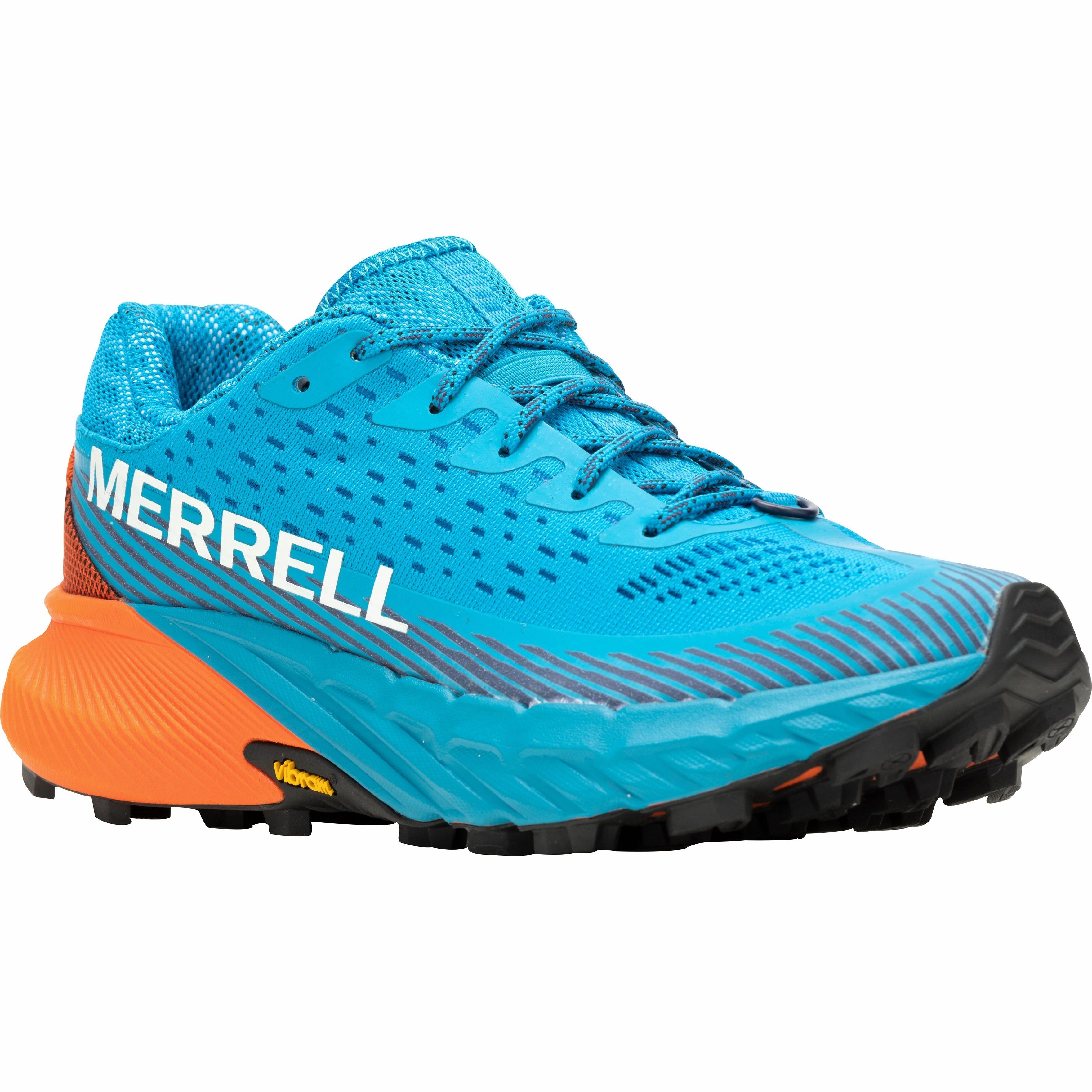 Merrell Agility Peak 5 Womens Trail Running Shoes - Blue Hiking Footwear
