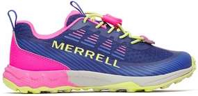 Merrell Agility Peak Junior Walking Shoes - Blue Merrell hiking shoes with durable soles