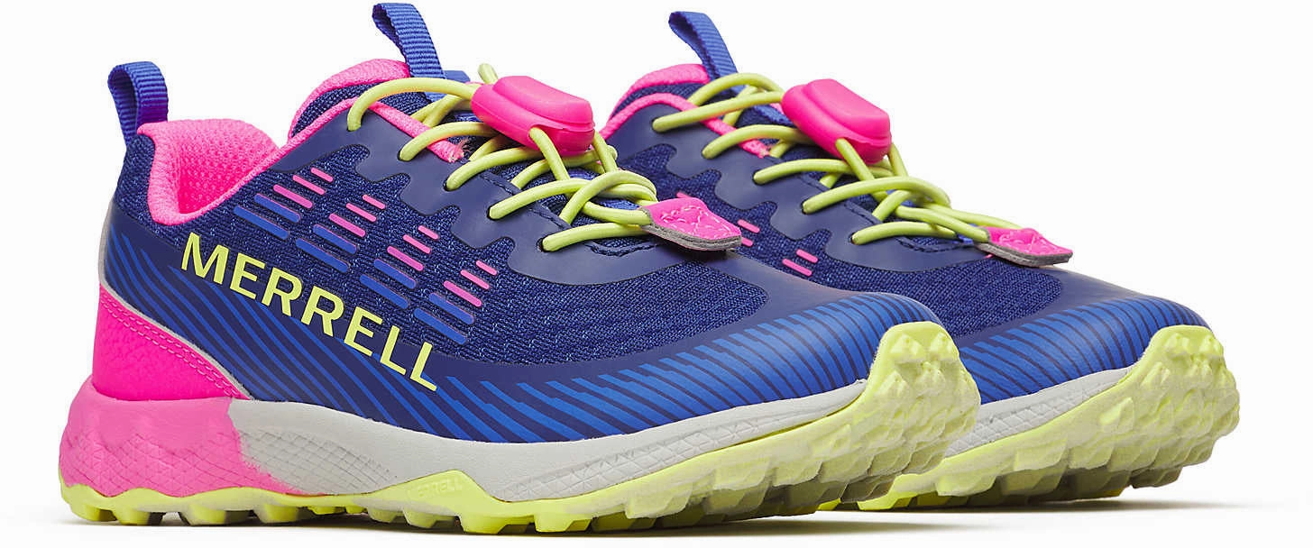 Merrell Agility Peak Junior Walking Shoes - Blue Outdoor Trek Shoes
