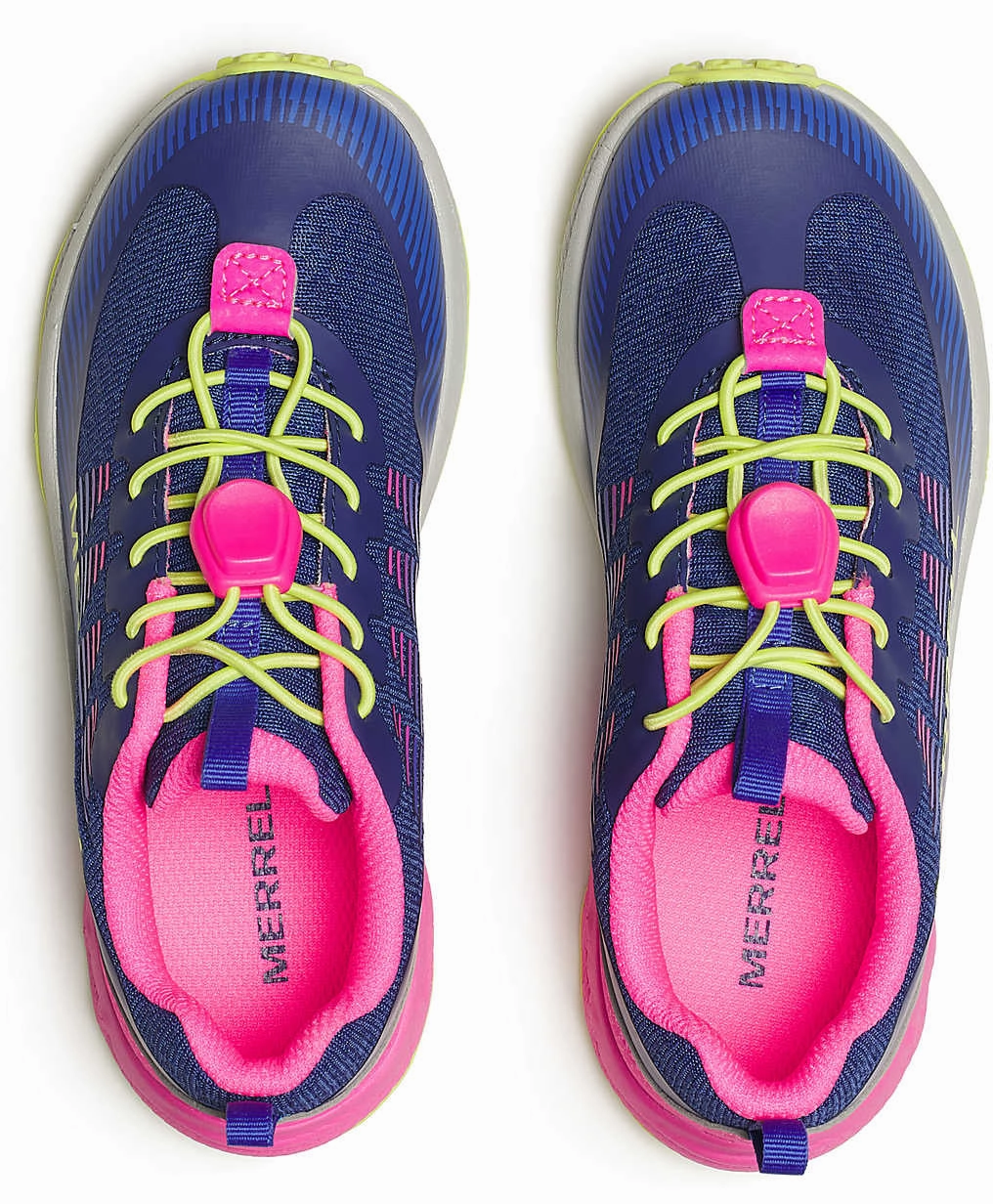 Merrell Agility Peak Junior Walking Shoes - Blue Outdoor Trek Shoes