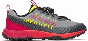 Merrell Agility Peak Junior Walking Shoes - Grey Merrell hiking shoes with durable soles