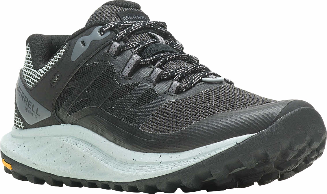 Merrell Antora 3 GORE-TEX Womens Trail Running Shoes - Black Hiking Footwear