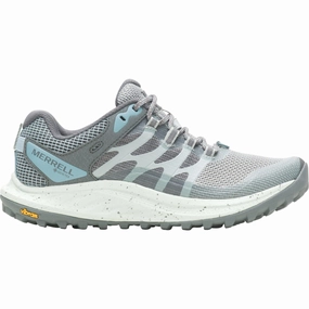 Merrell Antora 3 GORE-TEX Womens Trail Running Shoes - Blue Merrell hiking shoes with durable soles