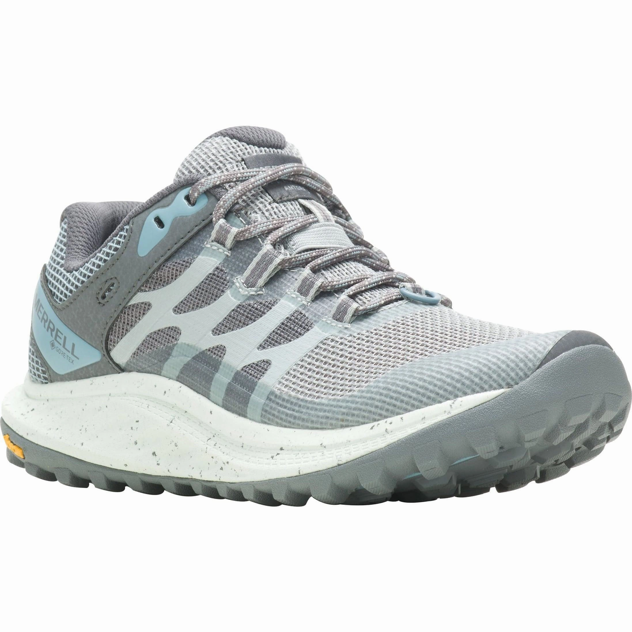 Merrell Antora 3 GORE-TEX Womens Trail Running Shoes - Blue Hiking Footwear