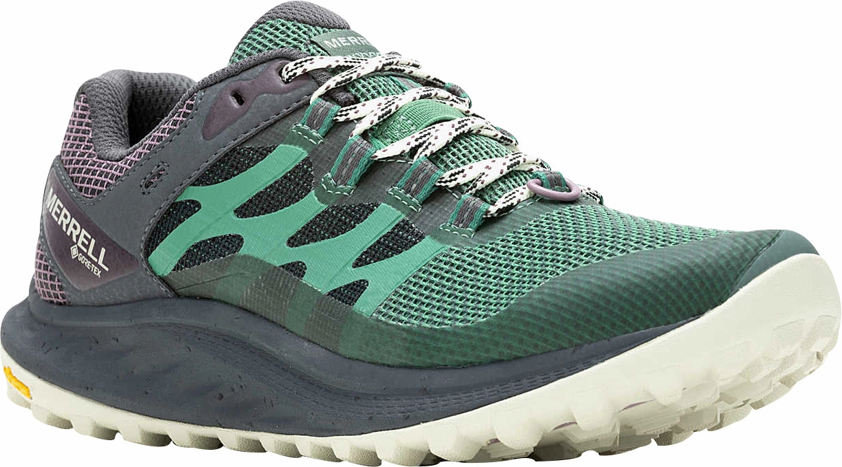 Merrell Antora 3 GORE-TEX Womens Trail Running Shoes - Green Hiking Footwear