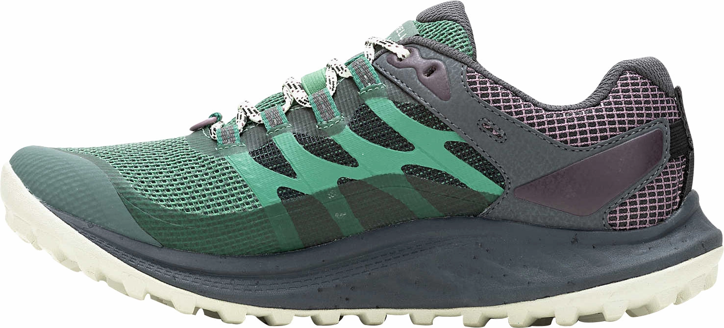 Merrell Antora 3 GORE-TEX Womens Trail Running Shoes - Green Hiking Footwear