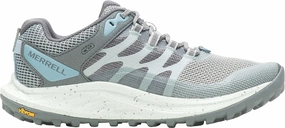 Merrell Antora 3 Womens Trail Running Shoes - Blue Merrell hiking shoes with durable soles
