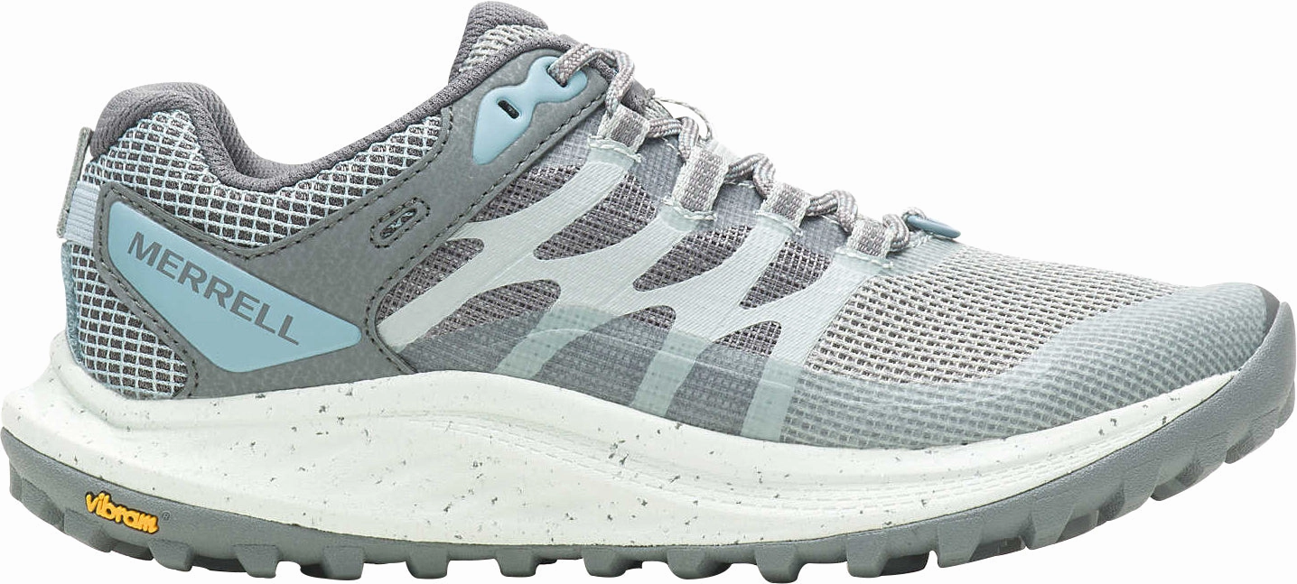 Merrell Antora 3 Womens Trail Running Shoes - Blue Merrell hiking shoes with durable soles
