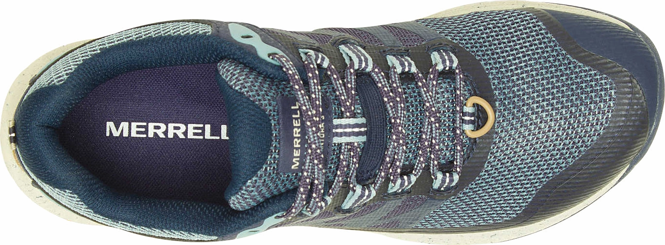 Merrell Antora 3 Womens Trail Running Shoes - Blue Hiking Footwear