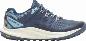 Merrell Antora 3 Womens Trail Running Shoes - Blue Merrell hiking shoes with durable soles