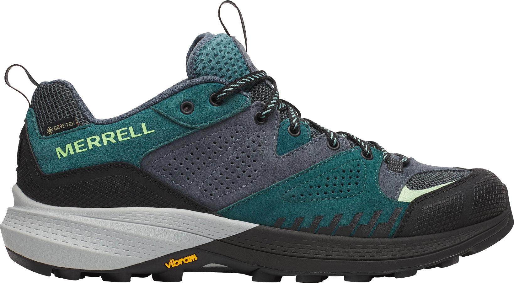Merrell Capra 2 GORE-TEX Mens Walking Shoes - Green Merrell hiking shoes with durable soles