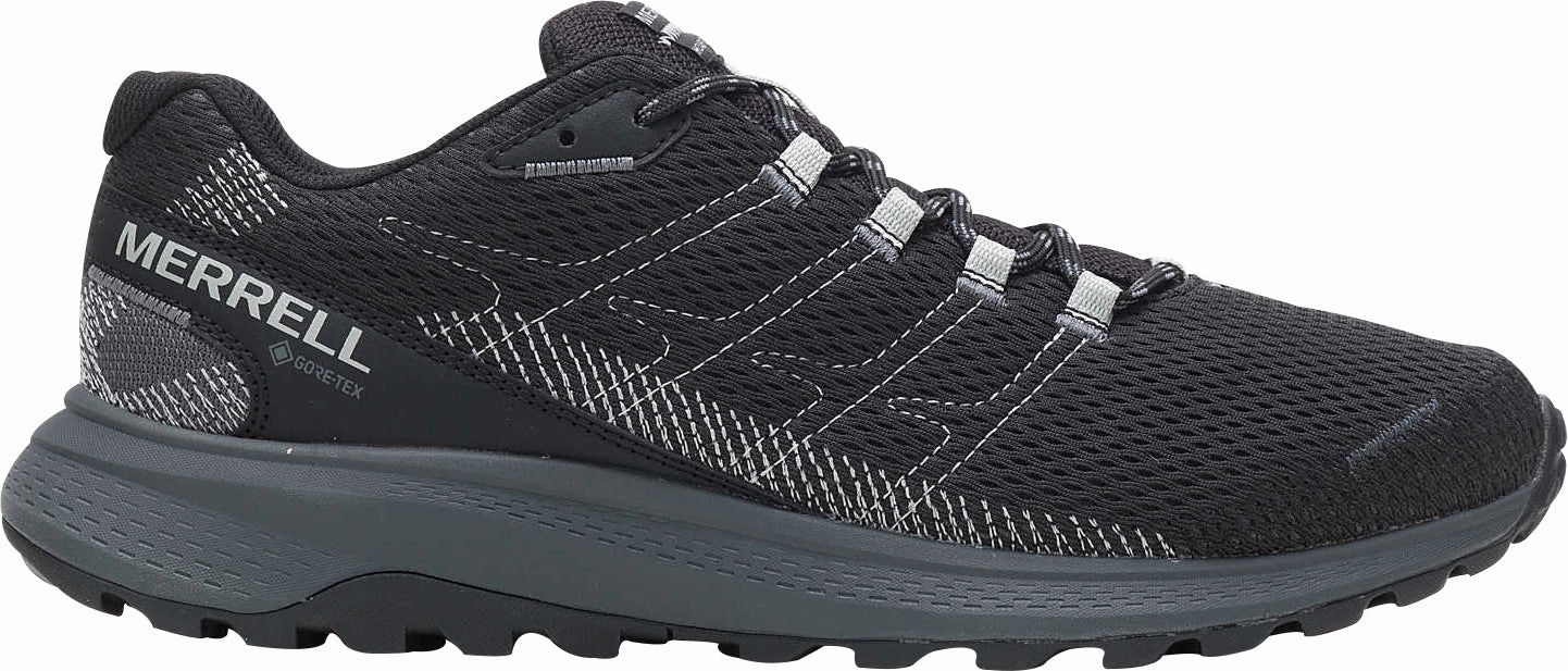 Merrell Fly Strike GORE-TEX Mens Trail Running Shoes - Black Merrell hiking shoes with durable soles