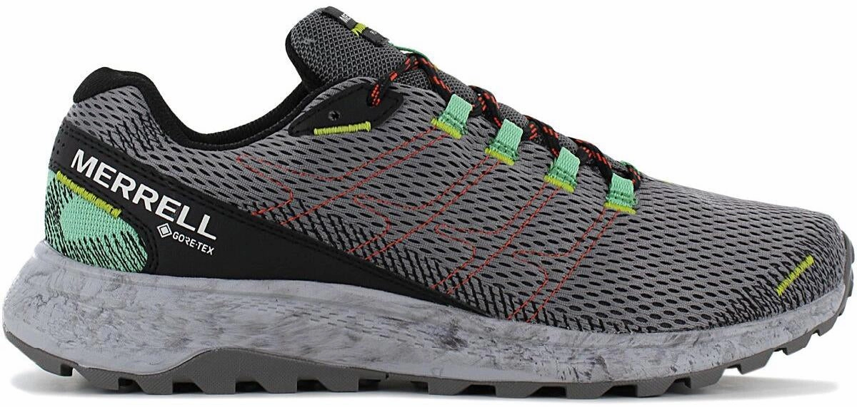Merrell Fly Strike GORE-TEX Mens Trail Running Shoes - Grey Merrell hiking shoes with durable soles