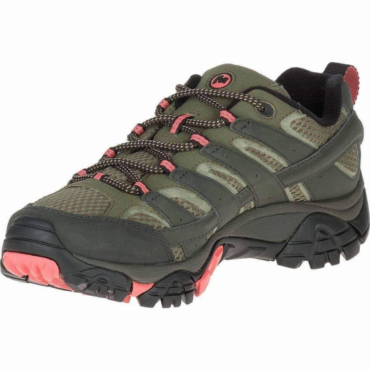 Merrell Moab 2 GORE-TEX Womens Walking Shoes - Green Hiking Footwear