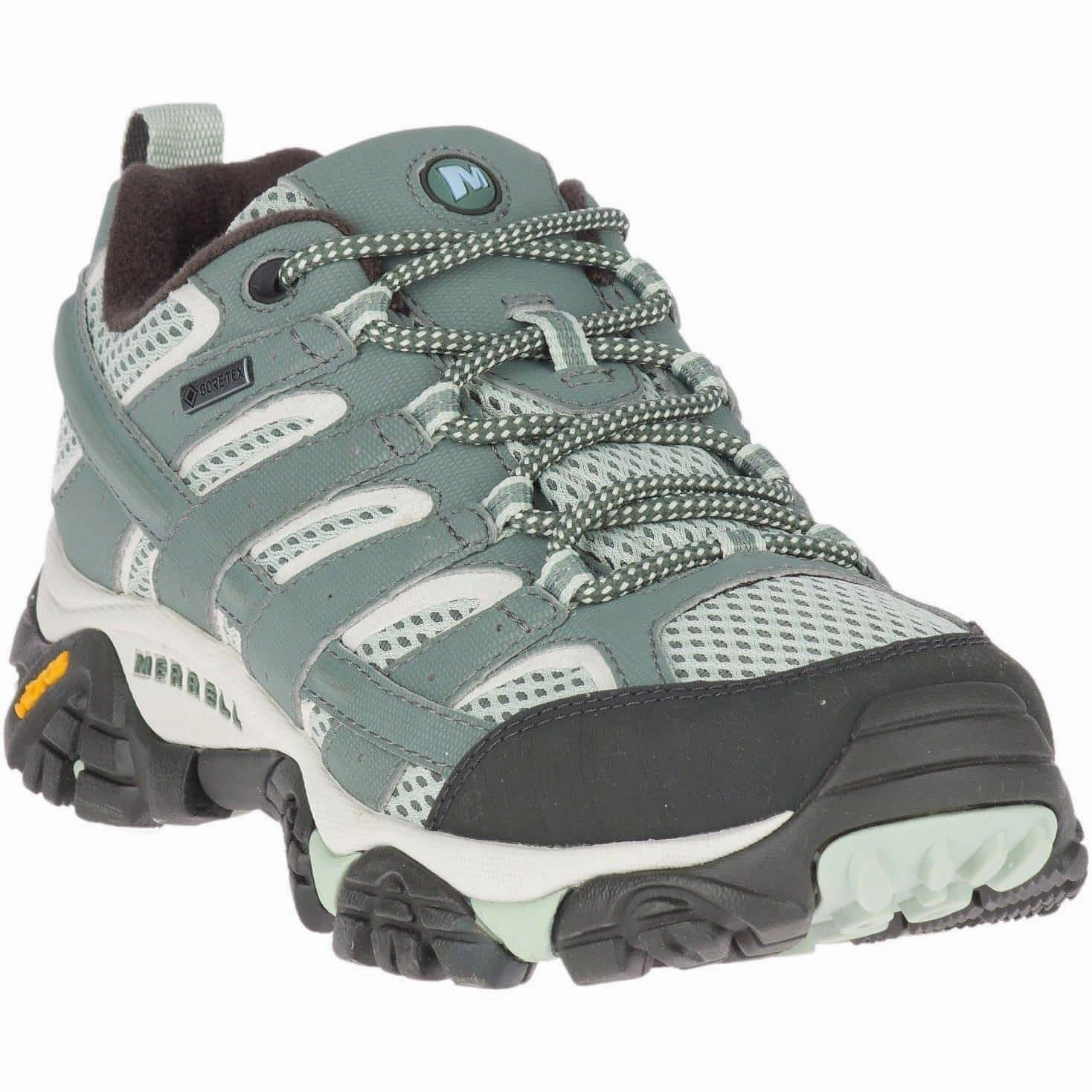 Merrell Moab 2 GORE-TEX Womens Walking Shoes - Green Hiking Footwear