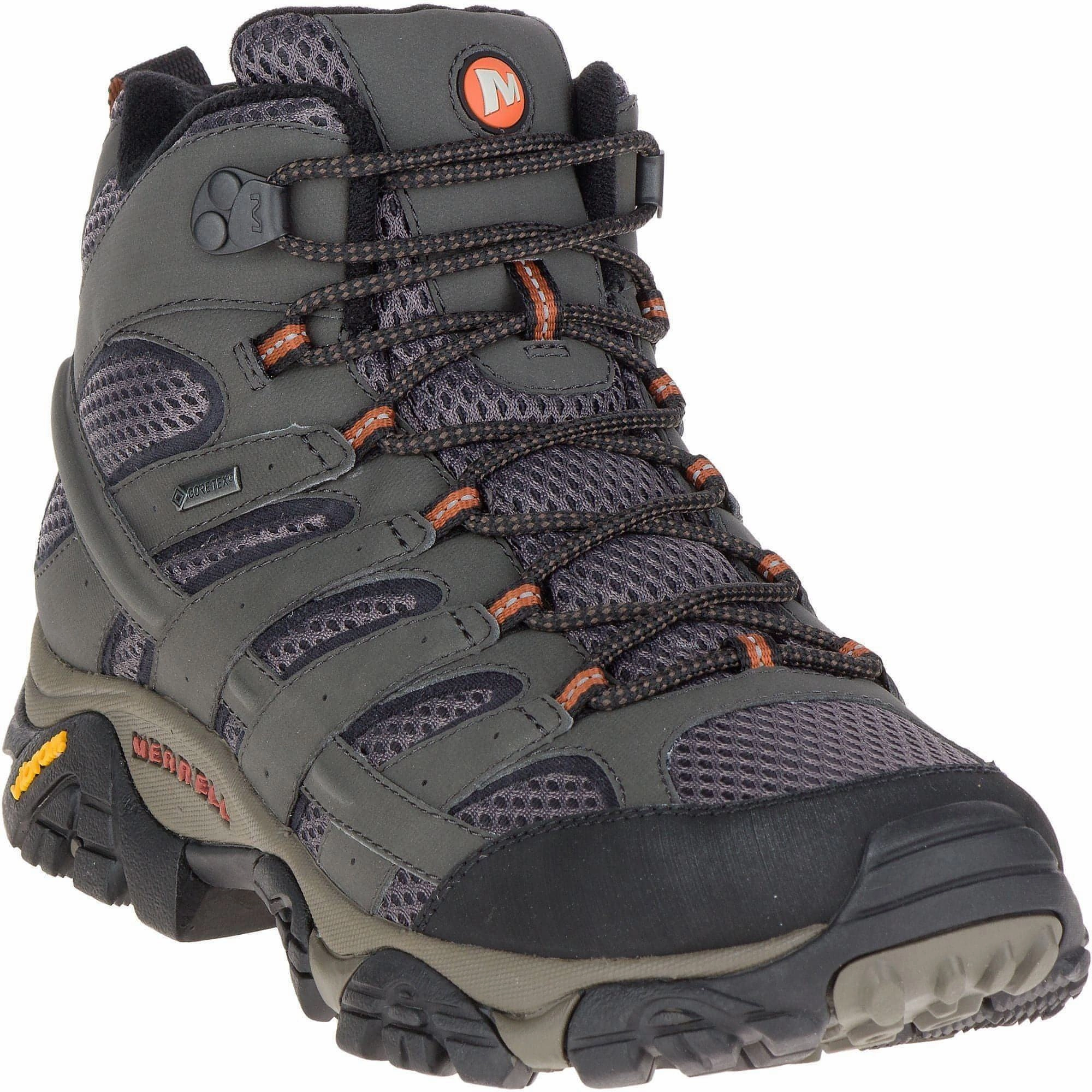 Merrell Moab 2 Mid GORE-TEX Mens Walking Boots - Grey Hiking Footwear