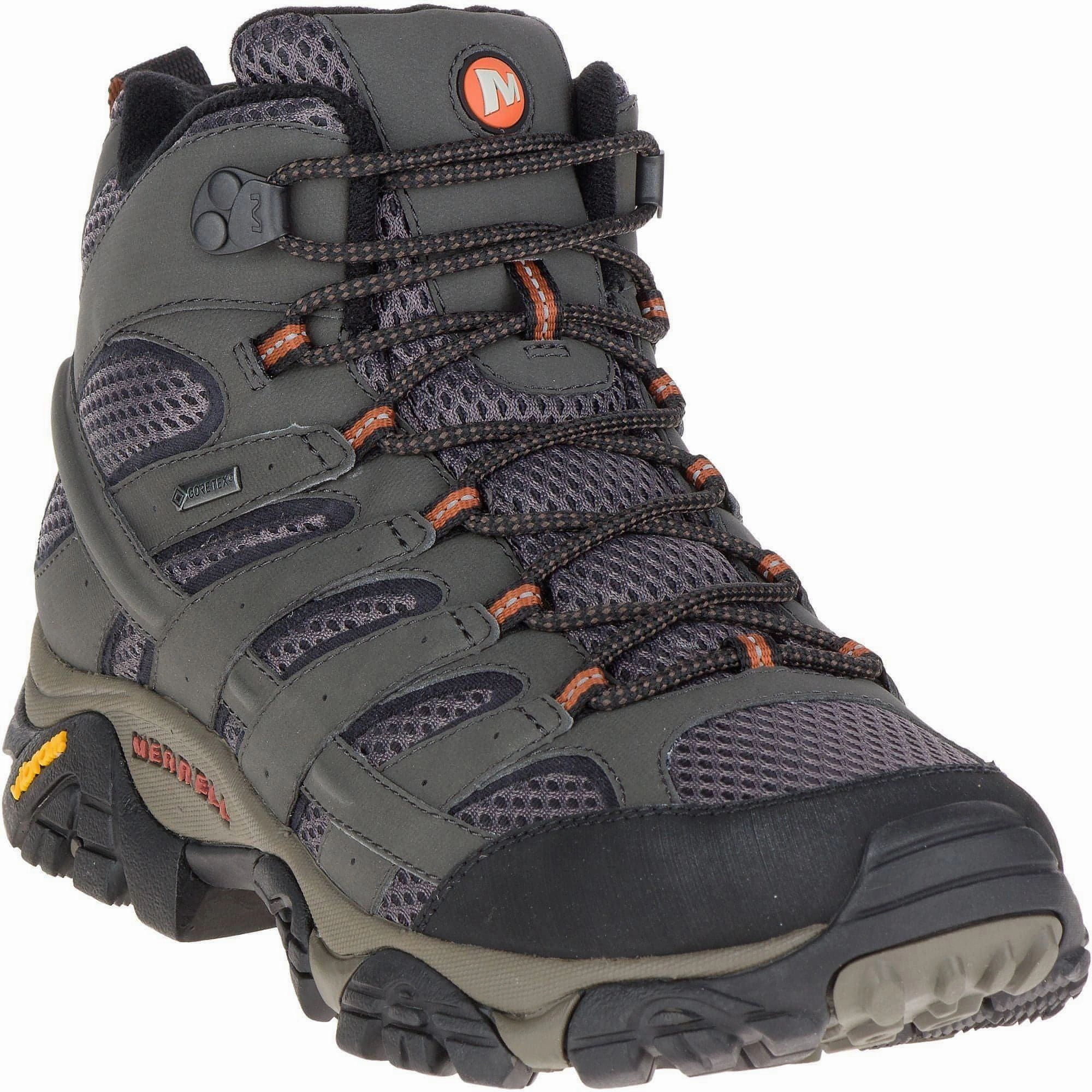 Merrell Moab 2 Mid GORE-TEX Mens Walking Boots - Grey Performance Hiking Shoes