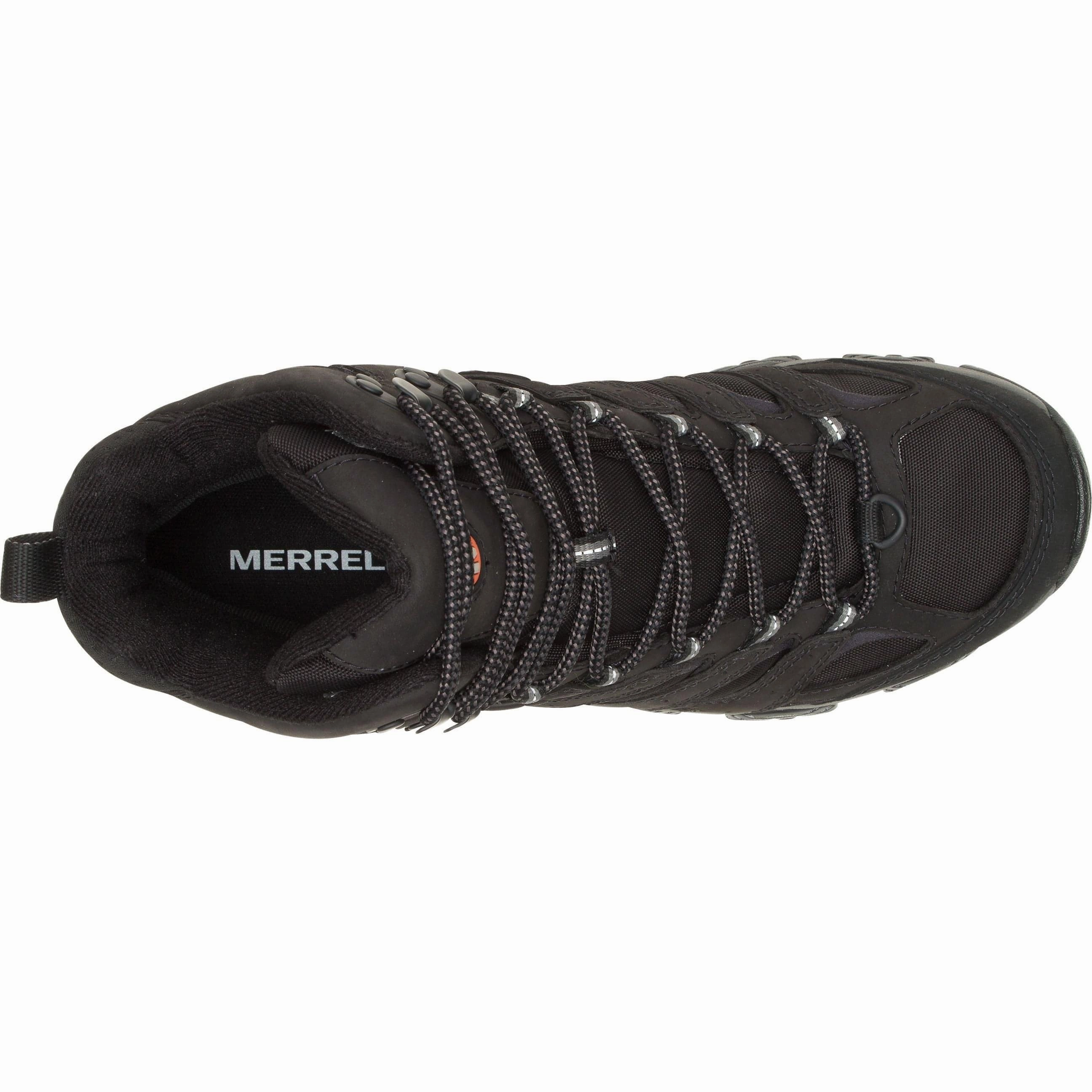 Merrell Moab 3 Apex Mid Waterproof Mens Walking Boots - Black Hiking Footwear