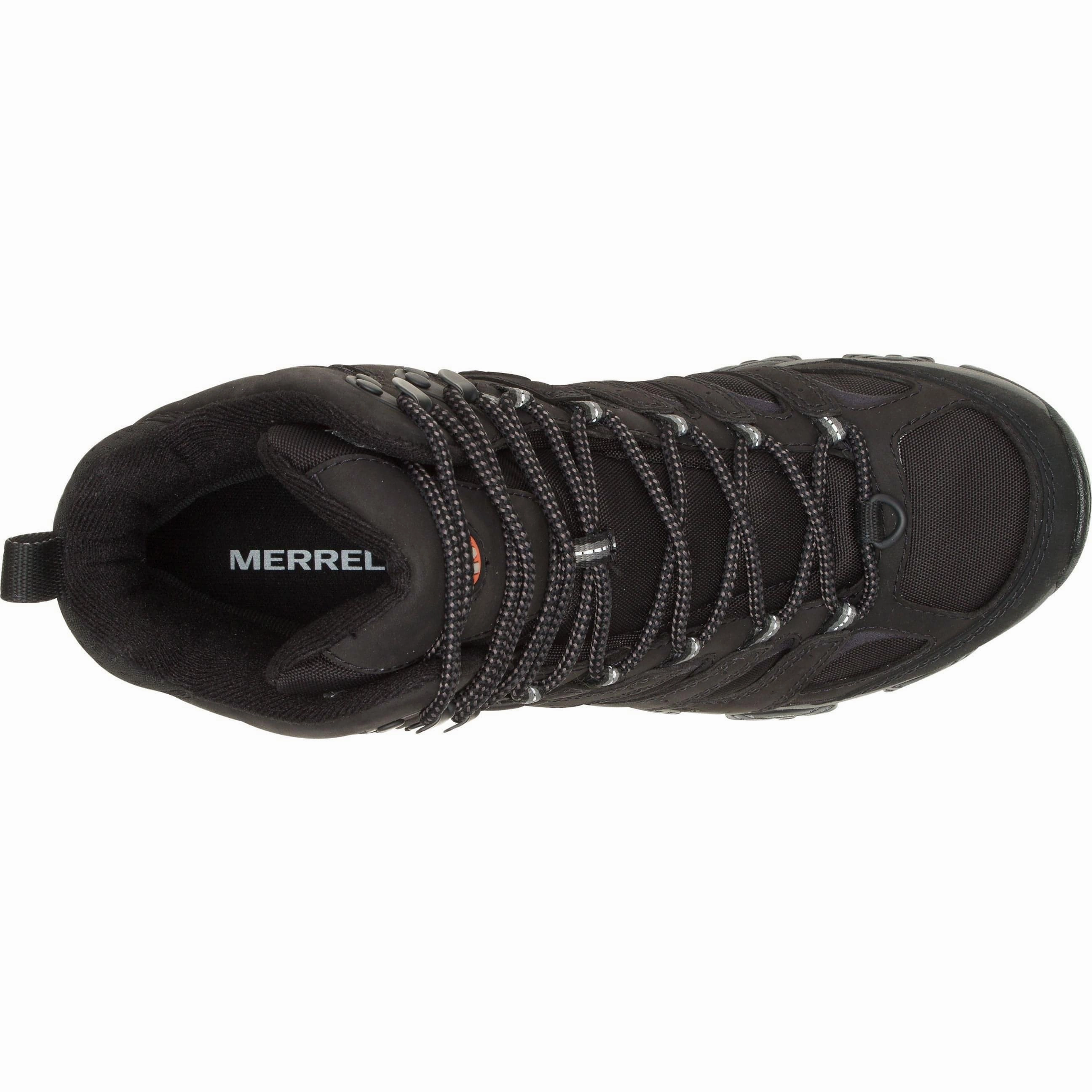 Merrell Moab 3 Apex Mid Waterproof Mens Walking Boots - Black Performance Hiking Shoes