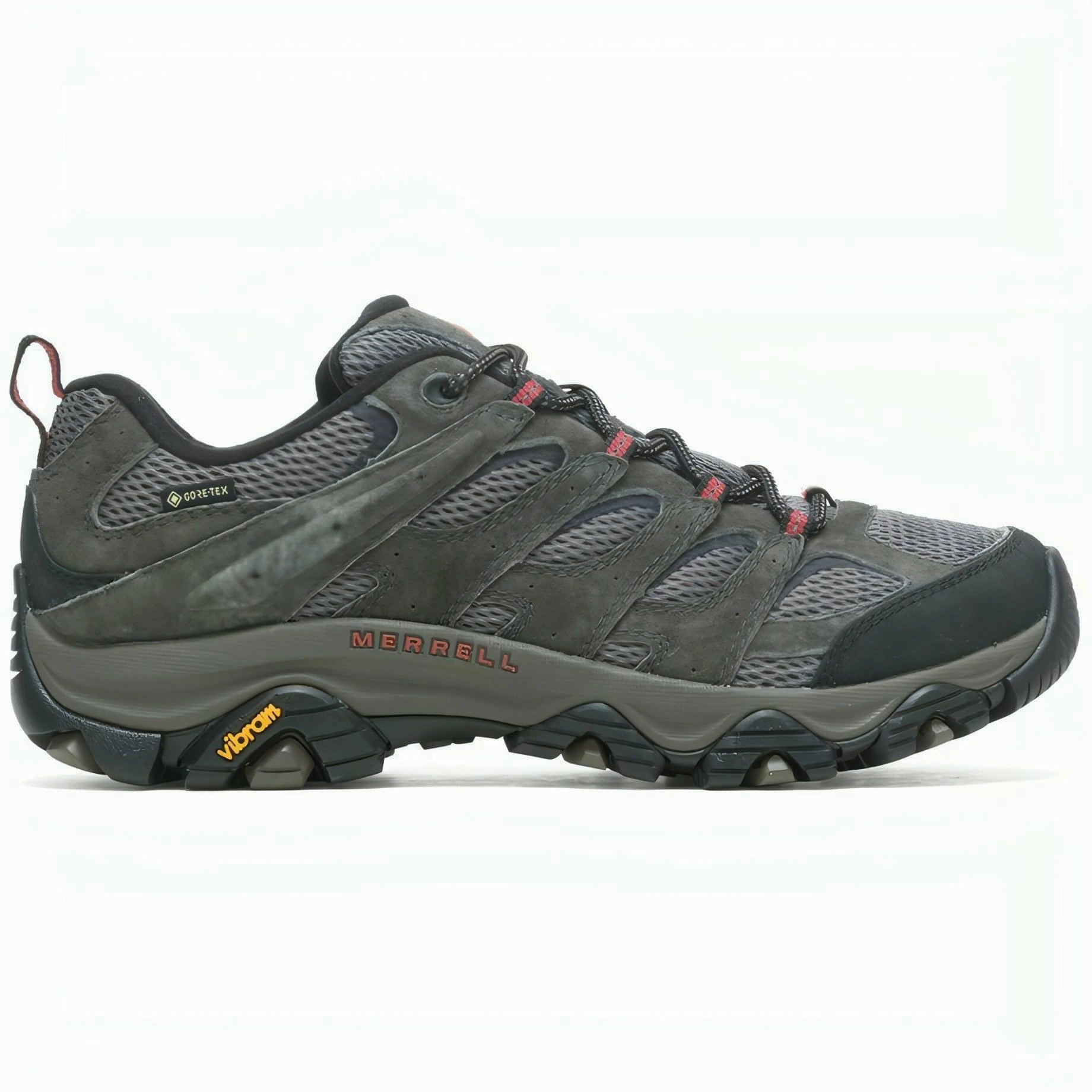 Merrell Moab 3 GORE-TEX Mens Walking Shoes - Grey Merrell hiking shoes with durable soles