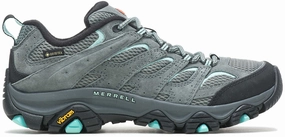 Merrell Moab 3 GORE-TEX Womens Walking Shoes - Grey Merrell hiking shoes with durable soles
