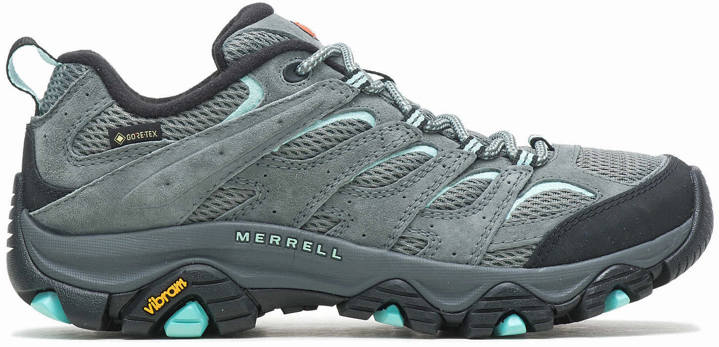 Merrell Moab 3 GORE-TEX Womens Walking Shoes - Grey Merrell hiking shoes with durable soles