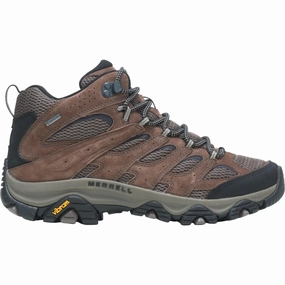 Merrell Moab 3 Mid GORE-TEX Mens Walking Boots - Brown Merrell hiking shoes with durable soles