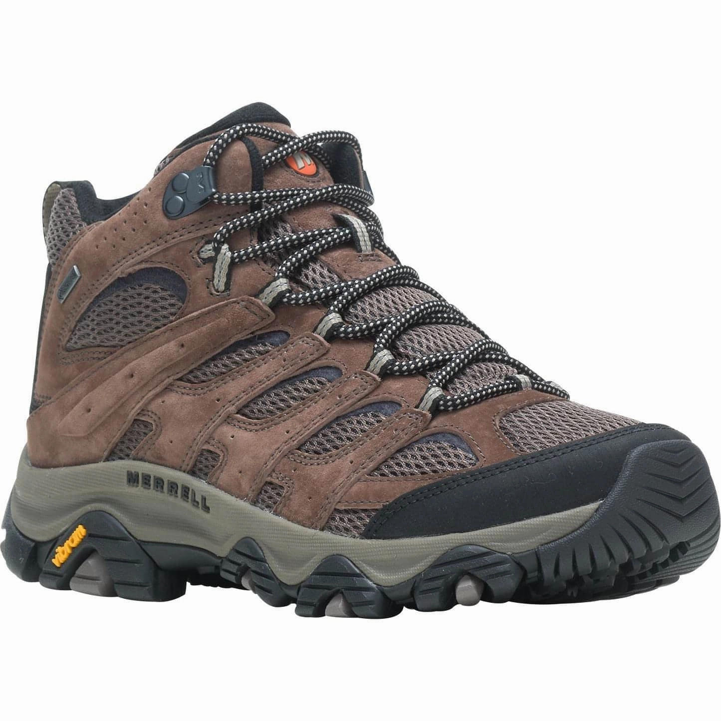 Merrell Moab 3 Mid GORE-TEX Mens Walking Boots - Brown Outdoor Trek Shoes