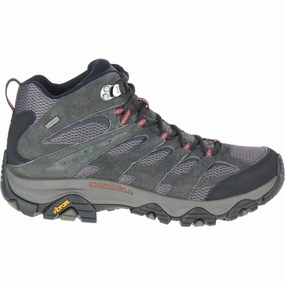 Merrell Moab 3 Mid GORE-TEX Mens Walking Boots - Grey Merrell hiking shoes with durable soles
