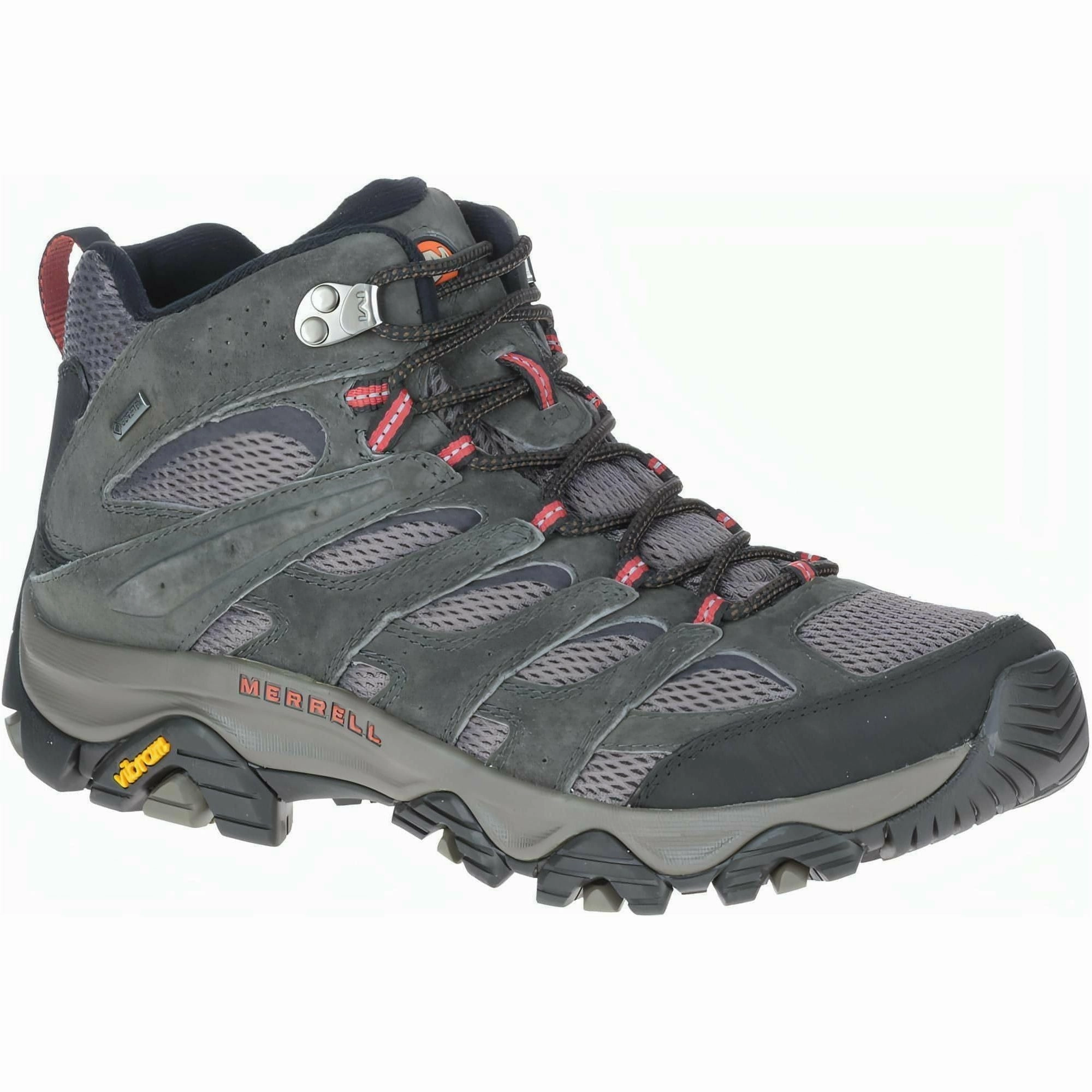 Merrell Moab 3 Mid GORE-TEX Mens Walking Boots - Grey Outdoor Trek Shoes
