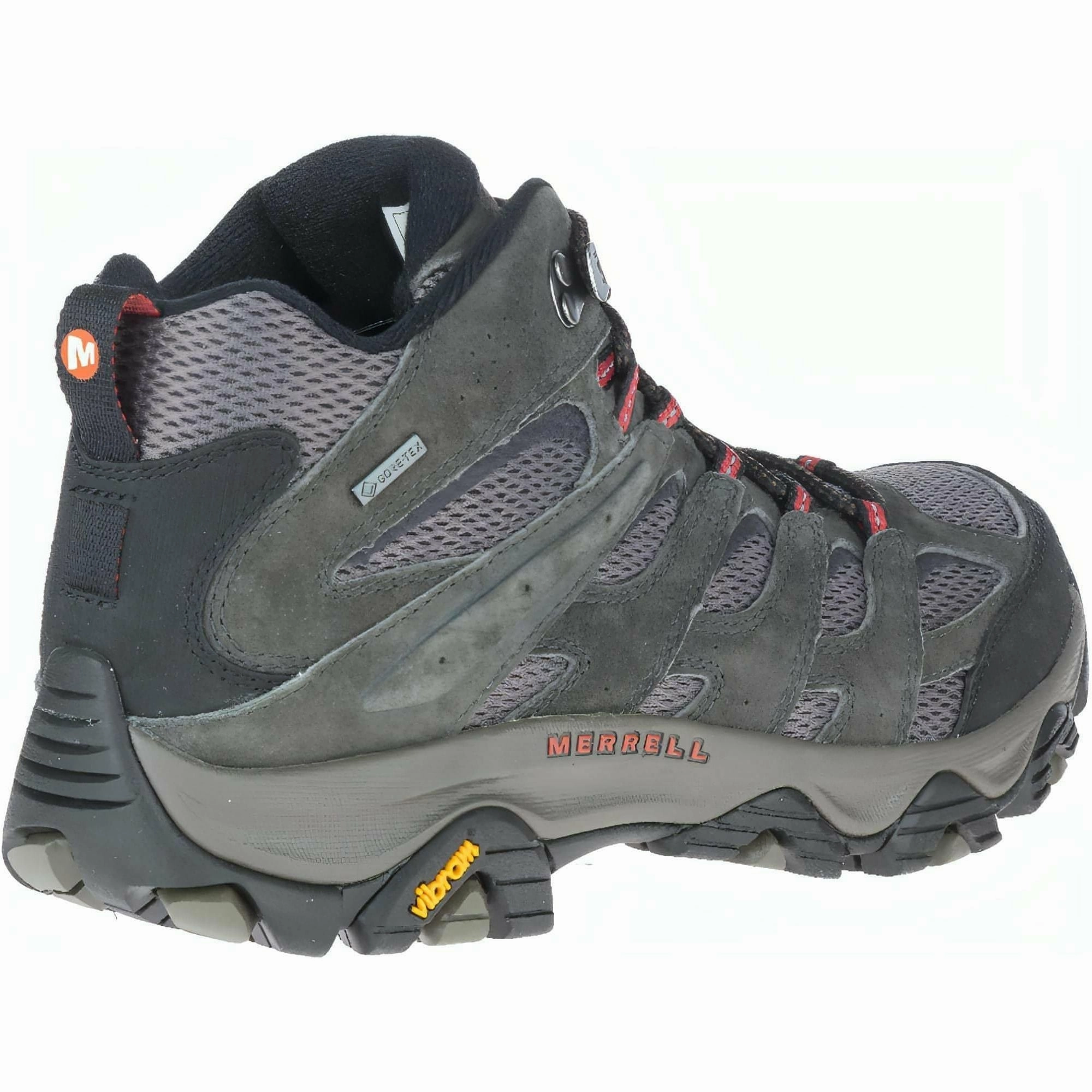 Merrell Moab 3 Mid GORE-TEX Mens Walking Boots - Grey Outdoor Trek Shoes