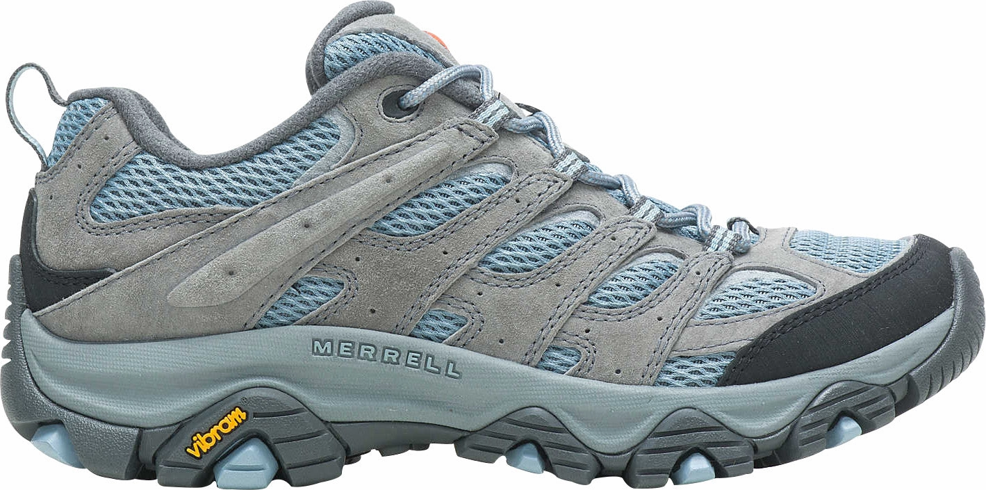 Merrell Moab 3 Womens Walking Shoes - Grey Merrell hiking shoes with durable soles