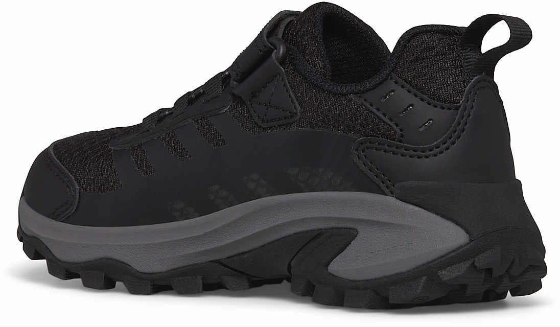 Merrell Moab Speed 2 A/C Waterproof Childrens Walking Shoes - Black Hiking Footwear