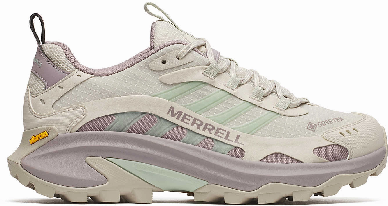 Merrell Moab Speed 2 GORE-TEX Womens Walking Shoes - Cream Merrell hiking shoes with durable soles